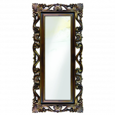 Зеркало напольное и настенное большое в полный рост в раме «Дэгни» Золотистый орех 